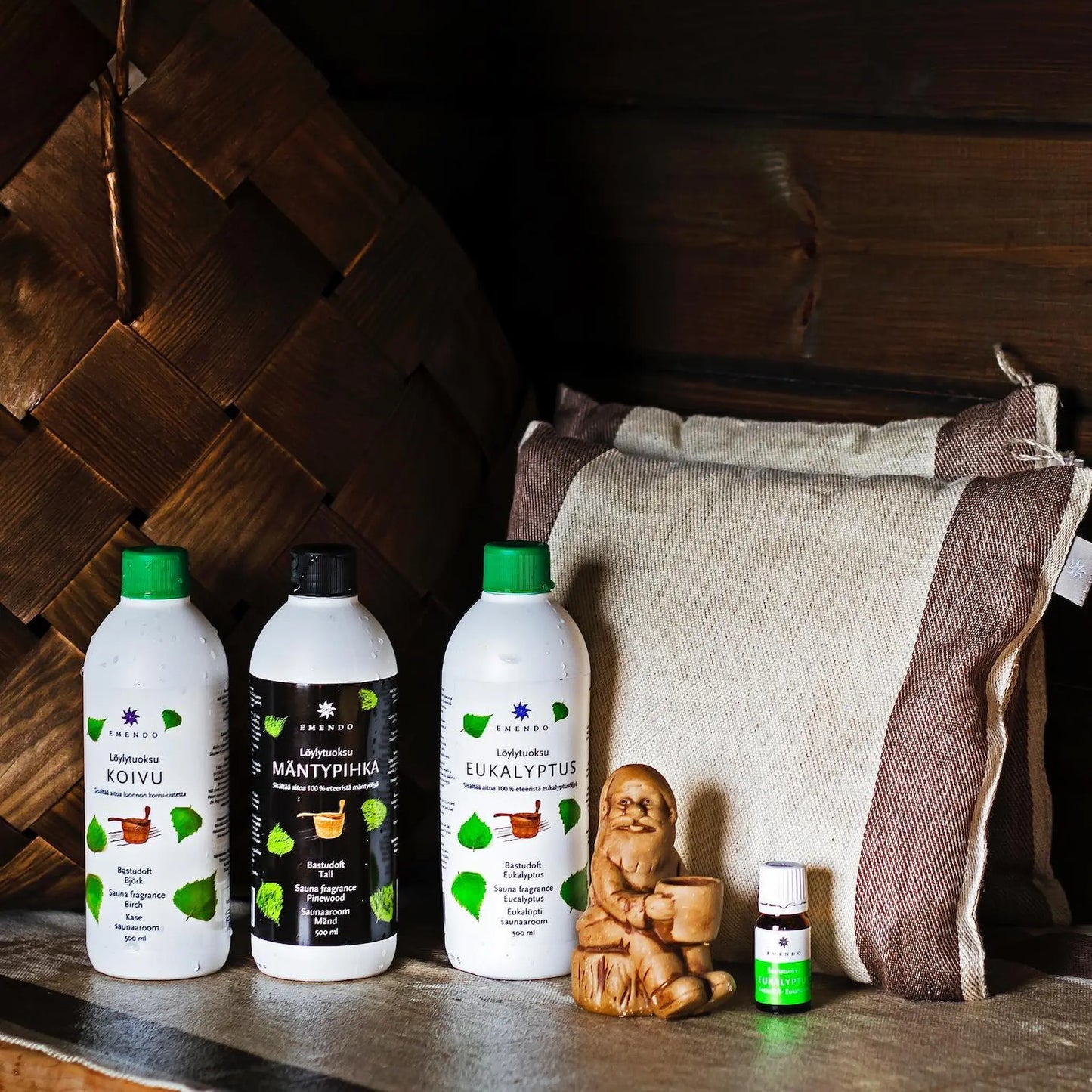 Emendo サウナピロー サイドストライプ柄