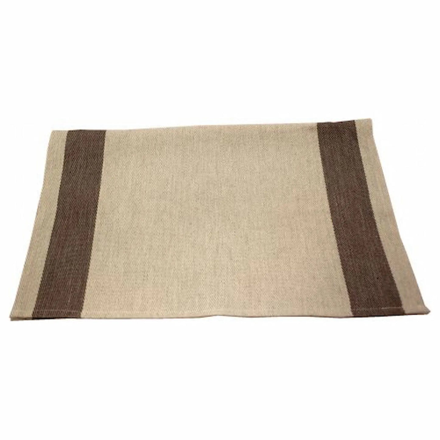 Emendo サウナベンチタオル サイドストライプ柄 Brown (ブラウン)